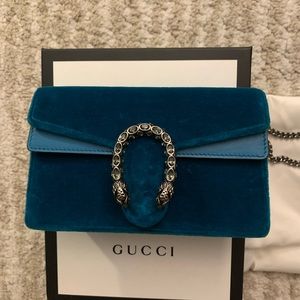 Gucci Super Mini Dionysus Velvet Crossbody
